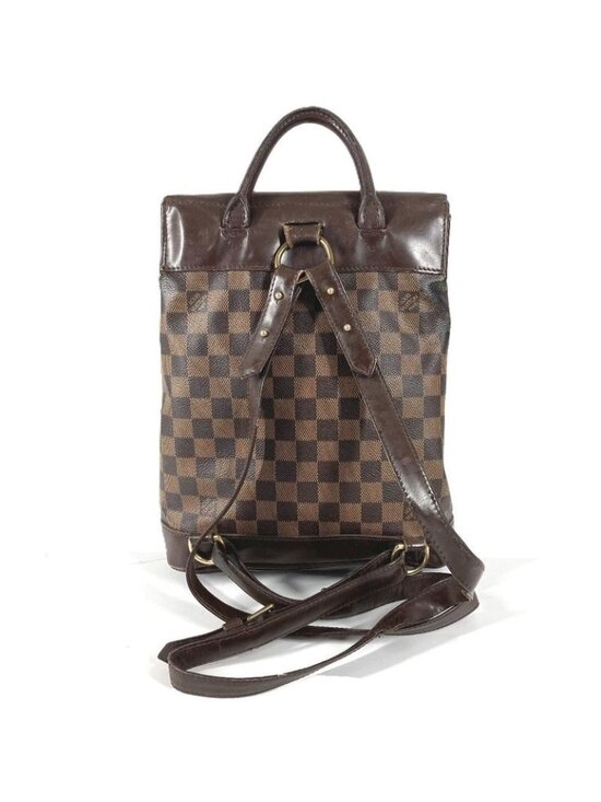 Louis Vuitton Backpack Soho Damier Canvas Ebene Brown